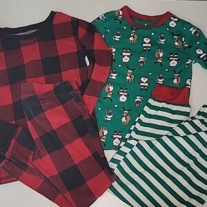 5/$30 JOE FRESH + OLD NAVY Buffalo Plaid Pjs Christmas Holiday Santa Soft